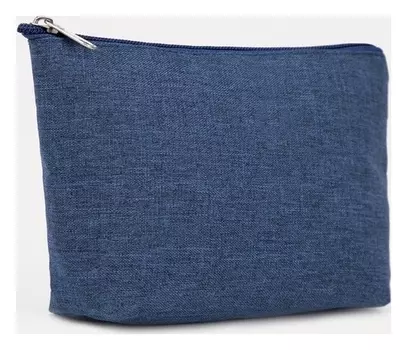 Косметичка на молнии, цвет синий