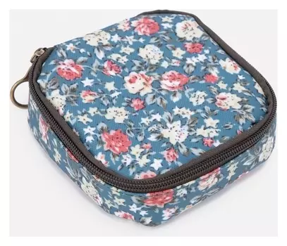Косметичка на молнии, цвет синий