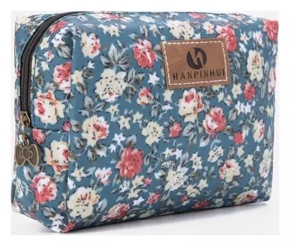 Косметичка на молнии, цвет синий