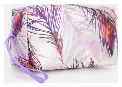 Косметичка на молнии, цвет сиреневый