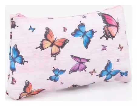 Косметичка на молнии, цвет светло-розовый