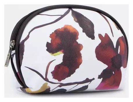 Косметичка на молнии, с подкладом, цвет белый