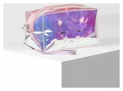 Косметичка отдел на молнии цвет перламутр