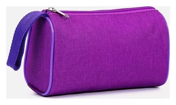 Косметичка, отдел на молнии, цвет сиреневый