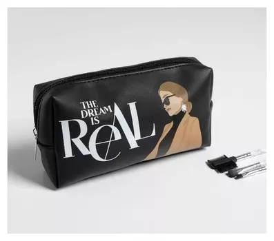 Косметичка-пенал Girl Gang, искусственная кожа