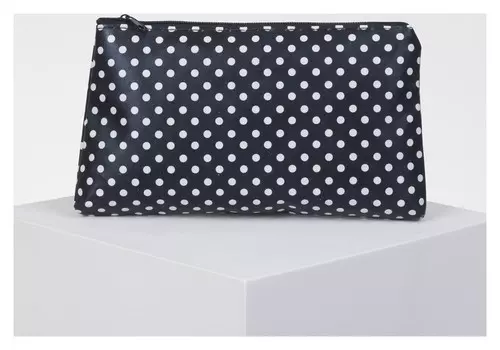 Косметичка простая, отдел на молнии, цвет чёрный