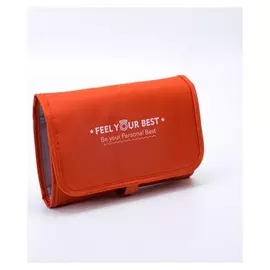 Косметичка раскладная, отдел на кнопках, цвет красный