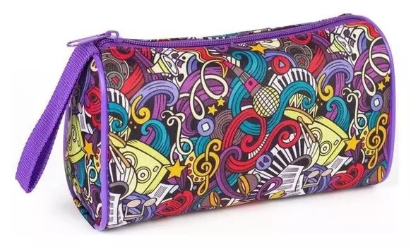 Косметичка-сумочка, отдел на молнии, цвет разноцветный