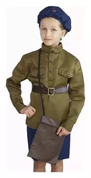 Костюм военного "Лётчица", 5-7 лет, рост 122-134 см