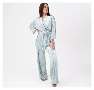 Костюм женский (Жакет, брюки) Kaftan, размер 48-50, цвет мятный