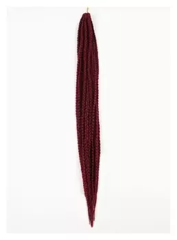 Косы для афрорезинок, 60 см, 15 прядей (Ce), цвет бордовый(#118)