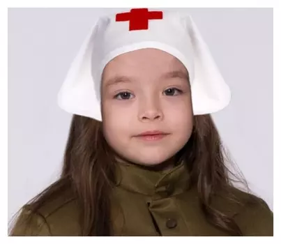 Косынка медсестры, цвет белый