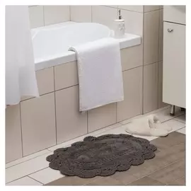 Ковер прованс 40х60 ± 3 см, цв.серый, 1200 гр/м2, 100% хлопок