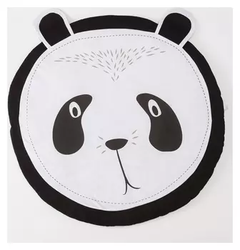 Коврик детский игровой крошка Я "Панда", D 90 см, 100% хлопок