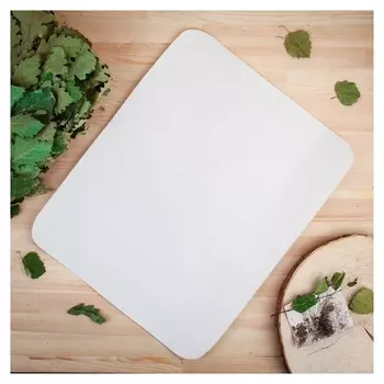 Коврик для бани "Классический" войлок, белый, 46х39см