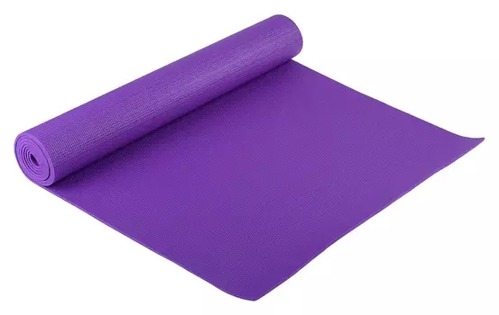 Коврик для йоги 173 × 61 × 0,4 см, цвет тёмно-фиолетовый