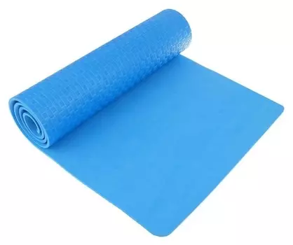 Коврик для йоги 183 х 61 х 0,7 см, цвет синий