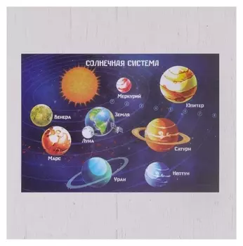 Коврик для лепки Солнечная система формат A5
