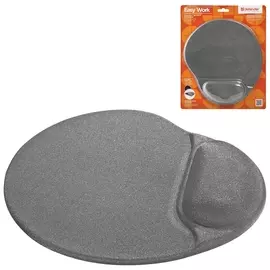 Коврик для мыши DEFENDER Easy Work, полиуретан+покрытие лайкра, 260х225х5 мм, серый