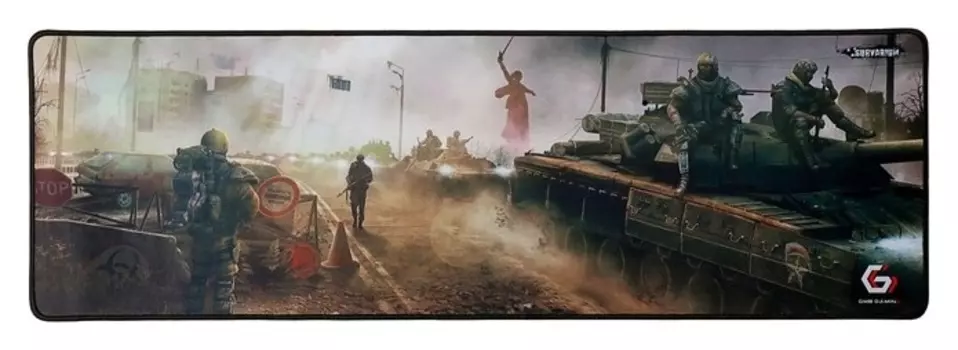 Коврик для мыши "Гарнизон" Mp-game26, игровой, 864х279х3 мм, оверлок, принт Survarium