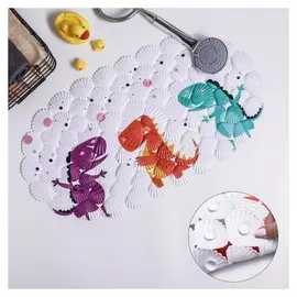 Коврик для ванны доляна «Драконы», 38×68 см