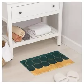 Коврик доляна «Дели», 40×60 см, цвет зелёный