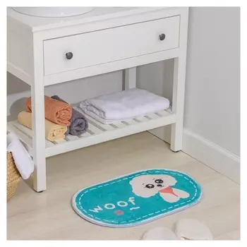 Коврик доляна «Гав», 40×60 см, цвет зелёный