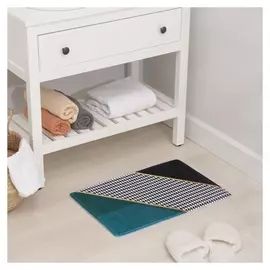 Коврик доляна «Гриф», 40×60 см, цвет зелёно-черный