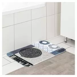 Коврик доляна «Иллюзия», 40×60 см, цвет коричнево-чёрный