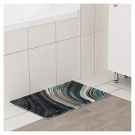 Коврик доляна «Камень», 40×60 см, цвет малахитовый