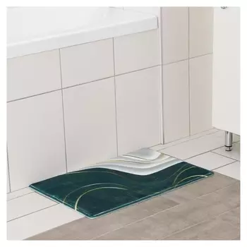 Коврик доляна «Камень», 40×60 см, цвет зелёный