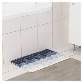 Коврик доляна «Космос», 40×60 см, цвет голубой