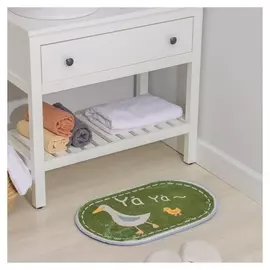 Коврик доляна «Кря», 40×60 см, цвет зелёный