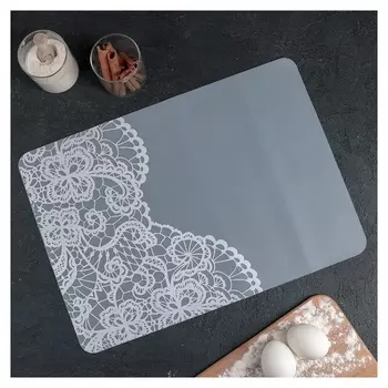 Коврик доляна «Кружево», 42×29,7 см