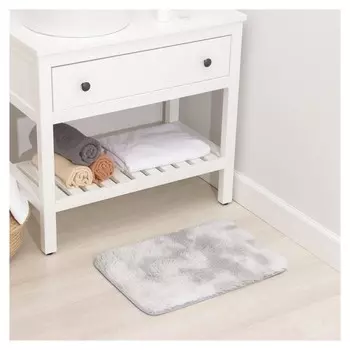 Коврик доляна «Пушистик», 40×60 см, цвет серый