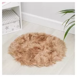 Коврик доляна «Вини», 60×60 см, цвет бежевый