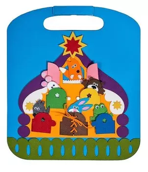 Коврик-игралка в дорогу "Теремок"