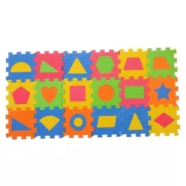 Коврик-пазл Фигуры 18 элементов
