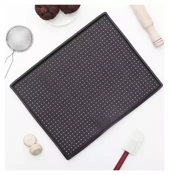 Коврик перфорированный, прямоугольный, 40×31×1 см