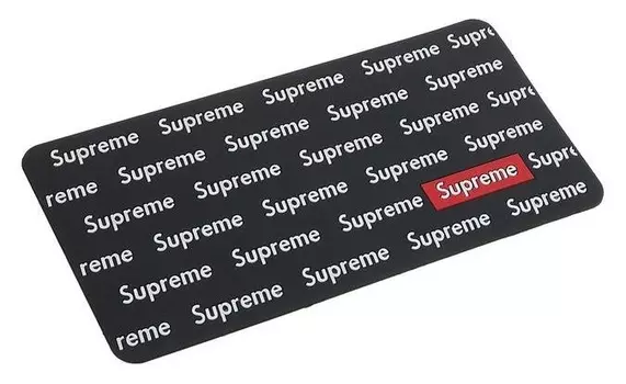 Коврик противоскольязщий 30х15 см, Supreme, черный