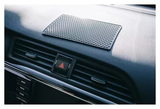 Коврик противоскользящий, мелкие соты, черный