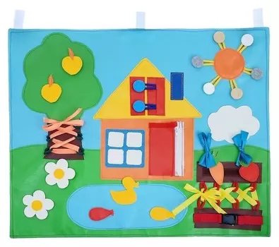 Коврик развивающий тактильный «Домик», 60 × 50 см, по методике монтессори