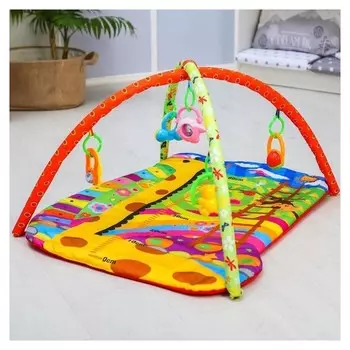 Коврик развивающий «Жирафик», дуги, 5 погремушек