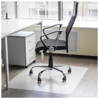 Коврик защитный для напольных покрытий Brabix, полипропилен, 100х120 см, матовый, толщина 1,2 мм, 606623