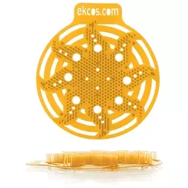 Коврики-вставки для писсуара, экос (Power-screen), на 30 дней каждый, комплект 2 шт., аромат "Апельсин", цвет оранжевый, Pwr-4o