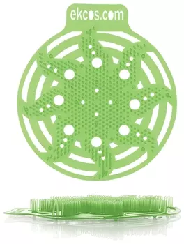 Коврики-вставки для писсуара, экос (Power-screen), на 30 дней каждый, комплект 2 шт., аромат "Яблоко", цвет салатовый, Pwr-2g