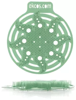 Коврики-вставки для писсуара, на 30 дней каждый, аромат "Сосна", цвет зеленый