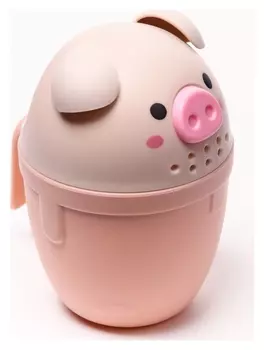 Ковш для купания «Хрюшка», цвет розовый