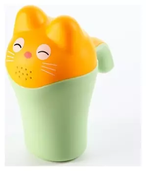 Ковш для купания «Котенок», цвет зеленый