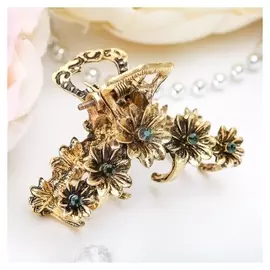 Краб для волос "Каспиан" 5 см астры